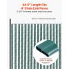 imageVEVOR Bottom Locking Privacy Slats SingleWall Vertical BottomLocking Slats for ChainLink Fence HighDensity HDPE Chain Link Slats Ideally Fit 4 High Fence for Garden Farm Sports FieldGreenGreen