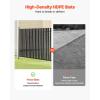 imageVEVOR Bottom Locking Privacy Slats SingleWall Vertical BottomLocking Slats for ChainLink Fence HighDensity HDPE Chain Link Slats Ideally Fit 4 High Fence for Garden Farm Sports FieldGreenBlack