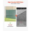 imageVEVOR Bottom Locking Privacy Slats SingleWall Vertical BottomLocking Slats for ChainLink Fence HighDensity HDPE Chain Link Slats Ideally Fit 4 High Fence for Garden Farm Sports FieldGreenGreen
