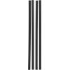 imageVEVOR Bottom Locking Privacy Slats SingleWall Vertical BottomLocking Slats for ChainLink Fence HighDensity HDPE Chain Link Slats Ideally Fit 4 High Fence for Garden Farm Sports FieldGreenBlack