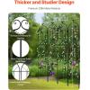 imageVEVOR Garden Trellis for Climbing Plants 60 x 15 in 2 Packs Rustproof Metal Garden Flower Trellis Outdoor Climbing Rose Trellis Cucumbers Support Decorative Clematis Trellis for Courtyards Lawns87H x 20W