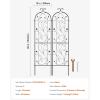 imageVEVOR Garden Trellis for Climbing Plants 60 x 15 in 2 Packs Rustproof Metal Garden Flower Trellis Outdoor Climbing Rose Trellis Cucumbers Support Decorative Clematis Trellis for Courtyards Lawns60H x 15W
