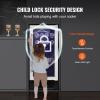 imageVEVOR 15 Beverage Refrigerator 96 Cans Under Counter Builtin or Freestanding Beer Fridge Blue LED Light Adjustable Shelves Child Lock ETL