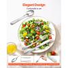 imageVEVOR 30Piece Silverware Set FoodGrade Stainless Steel Flatware Utensils Mirror Finished Cutlery Set Dishwasher Safe Eating Tableware for Kitchen Home Service for 6 Include Knife Fork SpoonStainless Steel