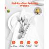 imageVEVOR 30Piece Silverware Set FoodGrade Stainless Steel Flatware Utensils Mirror Finished Cutlery Set Dishwasher Safe Eating Tableware for Kitchen Home Service for 6 Include Knife Fork SpoonStainless Steel