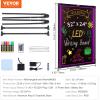 imageVEVOR 32quotx24quot LED Message Writing Board Menu Sign Boards Illuminated Erasable Lighted Chalkboard Neon Effect Drawing Panel with 8 Fluorescent Chalk Markers and Remote Control32x24