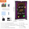 imageVEVOR 32quotx24quot LED Message Writing Board Menu Sign Boards Illuminated Erasable Lighted Chalkboard Neon Effect Drawing Panel with 8 Fluorescent Chalk Markers and Remote Control16x12