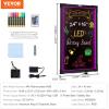 imageVEVOR 32quotx24quot LED Message Writing Board Menu Sign Boards Illuminated Erasable Lighted Chalkboard Neon Effect Drawing Panel with 8 Fluorescent Chalk Markers and Remote Control24x16