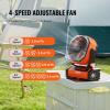 imageVEVOR 9 Camping Fan with LED Light 20000mAh Rechargeable Battery Operated 4Speed with Remote Oscillating 60H Runtime Timer ampamp Sleep Mode Quiet Portable Tent Fan for Bedroom Travel Office20000mAh