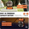 imageVEVOR 9 Camping Fan with LED Light 20000mAh Rechargeable Battery Operated 4Speed with Remote Oscillating 60H Runtime Timer ampamp Sleep Mode Quiet Portable Tent Fan for Bedroom Travel Office20000mAh