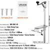 imageVEVOR Commercial Can Opener HeavyDuty Manual Tabletop Cans Opener for Cans Up to 1575 in Height HeightAdjustable Professional Can Openers Fixed with Screws for Restaurant Hotel and Food Store996 x 445 x 3354 in