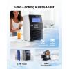 imageVEVOR Commercial Ice Maker Machine 90 lbs24h with 12Lbs Storage 32 Cubes per Cycle Stainless Steel Freestanding ampamp Countertop Ice Maker with LED Display ampamp SelfCleaning for Home Bar Restaurant90 lbs24h