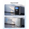 imageVEVOR Commercial Ice Maker Machine 90 lbs24h with 12Lbs Storage 32 Cubes per Cycle Stainless Steel Freestanding ampamp Countertop Ice Maker with LED Display ampamp SelfCleaning for Home Bar Restaurant80 lbs24h