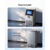 imageVEVOR Commercial Ice Maker Machine 90 lbs24h with 12Lbs Storage 32 Cubes per Cycle Stainless Steel Freestanding ampamp Countertop Ice Maker with LED Display ampamp SelfCleaning for Home Bar Restaurant100 lbs24h