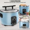 imageVEVOR Commercial Rice Cooker 60Cup Rice Cooker 1374 Qt  13 Liter Large Rice Cooker and Warmer with Nonstick Inner Pot Fast Cooking and 24Hour Keep Warm with Rice Cup and Paddle for Restaurant60 CUPS COOKED RICE
