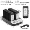 imageVEVOR F103 Restaurant Pager System 20 Pagers Max 98 Beepers Wireless Calling System Touch Keyboard with Vibration Flashing and Buzzer for Church NurseHospital ampamp HotelMechanical buttons