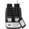 imageVEVOR F103 Restaurant Pager System 20 Pagers Max 98 Beepers Wireless Calling System Touch Keyboard with Vibration Flashing and Buzzer for Church NurseHospital ampamp HotelMechanical buttons