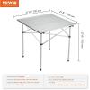 imageVEVOR Folding Table 4 Ft Heavy Duty Portable FoldinHalf Utility Table Indoor Outdoor Plastic Rectangle Table with Adjustable Height and Built in Handle for Party Dining Picnic Camping WhiteSilver