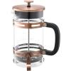 imageVEVOR French Press Coffee Maker 34 Ounce 1 Liter Borosilicate Glass Coffee Press Tea Maker with Stainless Steel Filter Large Glass French Presses Cold Brew for Camping Travel Home Kitchen SilverCopper