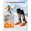 imageVEVOR Heated Socks Small Size 5000mAh Battery Rechargeable Heating Socks with 4 Heating Levels Electric Heated Sock with APP Control for Men Women Foot Warmer for Hunting Riding Camping HikingXLarge