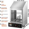 imageVEVOR Hot Dog Steamer 36L3269Qt Classic Hut Steamer for 96 Hot Dogs ampamp 30 Buns Electric Bun Warmer Cooker with Drop Down Door Acrylic Window Partition Plate Food Clip PTFE Tape Stainless SteelRgg004