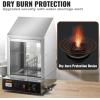 imageVEVOR Hot Dog Steamer 36L3269Qt Classic Hut Steamer for 96 Hot Dogs ampamp 30 Buns Electric Bun Warmer Cooker with Drop Down Door Acrylic Window Partition Plate Food Clip PTFE Tape Stainless SteelRgg004