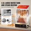 imageVEVOR Hot Dog Steamer 36L3269Qt Classic Hut Steamer for 96 Hot Dogs ampamp 30 Buns Electric Bun Warmer Cooker with Drop Down Door Acrylic Window Partition Plate Food Clip PTFE Tape Stainless SteelRGG002