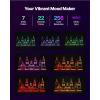 imageVEVOR LED Lighted Liquor Bottle Display 2Tier 16 Inch Whiskey Rack Supports USB Illuminated Home Bar Shelf with RF Remote ampamp App Control 7 Static Colors Acrylic Wood Lighted Shelf for 8 Bottles3 Step 30 InchesWoodAcrylic