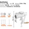 imageVEVOR Manual Meat Grinder Heavy Duty Cast Iron Hand Meat Grinder with Steel Table Clamp Meat Mincer Sausage Maker with 1 Cutting Blade 2 Cutting Plates 3 Sausage Tubes for Beef Pepper Mushroom8