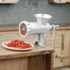 imageVEVOR Manual Meat Grinder Heavy Duty Cast Iron Hand Meat Grinder with Steel Table Clamp Meat Mincer Sausage Maker with 1 Cutting Blade 2 Cutting Plates 3 Sausage Tubes for Beef Pepper Mushroom8