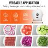 imageVEVOR Manual Vegetable Fruit Slicer 005quot012mm Thickness Adjustable Commercial Slicer Machine Stainless Steel Food Cutter Slicing Machine with 2 Spare Blades for Potato Cucumber Lemon TomatoElectric13in