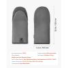 imageVEVOR Oven Mitts Mini Oven Mitt Set with NonSlip Silicone Strips High Heat Resistant to 500 Lightweight Cotton Baking Mitts 1307 x 61 inch with 2 NoMarks Hooks for Home Kitchen 2 PieceGray