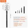 imageVEVOR Survival Shovel Survival Axe 28in1 Camping Folding Shovels with Hatchet Stainless Steel Tactical Shovel Hatchet Combo Multifunctional Emergency Survival Gear Equipment for Camping Hiking8 in 1