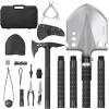 imageVEVOR Survival Shovel Survival Axe 28in1 Camping Folding Shovels with Hatchet Stainless Steel Tactical Shovel Hatchet Combo Multifunctional Emergency Survival Gear Equipment for Camping Hiking28 in 1