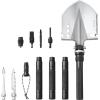 imageVEVOR Survival Shovel Survival Axe 28in1 Camping Folding Shovels with Hatchet Stainless Steel Tactical Shovel Hatchet Combo Multifunctional Emergency Survival Gear Equipment for Camping Hiking13 in 1
