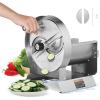 imageVEVOR Manual Vegetable Fruit Slicer 005quot012mm Thickness Adjustable Commercial Slicer Machine Stainless Steel Food Cutter Slicing Machine with 2 Spare Blades for Potato Cucumber Lemon TomatoManualStainless Steel