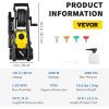 imageVEVOR Electric Pressure Washer 2000 PSI Max 165 GPM Power Washer w 30 ft Hose ampamp Reel 5 Quick Connect Nozzles Foam Cannon Portable to Clean Patios Cars Fences Driveways ETL ListedWasher