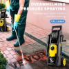 imageVEVOR Electric Pressure Washer 2000 PSI Max 165 GPM Power Washer w 30 ft Hose ampamp Reel 5 Quick Connect Nozzles Foam Cannon Portable to Clean Patios Cars Fences Driveways ETL ListedWasher