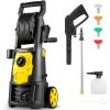 imageVEVOR Electric Pressure Washer 2000 PSI Max 165 GPM Power Washer w 30 ft Hose ampamp Reel 5 Quick Connect Nozzles Foam Cannon Portable to Clean Patios Cars Fences Driveways ETL ListedWasher