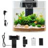 imageVEVOR Fish Tank Aquarium 2 Gallon Arch UltraClear GPPS Starter Smart Tank Adjustable 3 Color Lighting Self Cleaning System Fishbowl for Freshwater ampamp Saltwater Fish Home Office or Pet Use35 Gallon