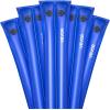 imageVEVOR Pool Cover Water Bags Set 6 Packs 8 Ft Single Chamber Pool Cover Water Bags ampamp 4 Corner Tubes 04mm Thick PVC Bag Weights with Leakproof Valve for Winter Inground SwimmingPool CoversBlue
