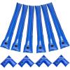 imageVEVOR Pool Cover Water Bags Set 6 Packs 8 Ft Single Chamber Pool Cover Water Bags ampamp 4 Corner Tubes 04mm Thick PVC Bag Weights with Leakproof Valve for Winter Inground SwimmingPool CoversBlue