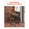 imageVEVOR Bar Table Sturdy Metal Frame High Top Pub Table Narrow Long Kitchen Dining Cocktail Counter Bar Height Desk Easy to Assemble39x16x355 in for Living Room Party Rustic Brown and Black55x15x39 inch