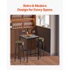 imageVEVOR Bar Table Sturdy Metal Frame High Top Pub Table Narrow Long Kitchen Dining Cocktail Counter Bar Height Desk Easy to Assemble39x16x355 in for Living Room Party Rustic Brown and Black24x24x36 inch