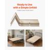 imageVEVOR Bunkie Board Twin Size 35quot x 71quot Foldable Box Spring 04quot Thicker Wooden Bed Boards for Under Mattress Bed Slats with No Assembly Required Easytouse Bed Support BoardTwin  3543 x 7087 in