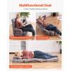 imageVEVOR Floor Chair Floor Gaming Chair with 5 Adjustable Position and Back Support Folding Sofa Chair with Armrest for Adults Sofa Lounger Bed with Back Cushion for Living Room and Bedroom Gray
