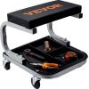 imageVEVOR Rolling Creeper GarageShop Seat 250 LBS Capacity Padded Rolling Workshop Stool with Tool Tray Storage Mechanic Stool for Garage Shop Auto Repair Black