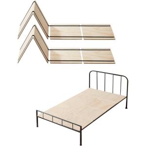 imageVEVOR Bunkie Board Twin Size 35quot x 71quot Foldable Box Spring 04quot Thicker Wooden Bed Boards for Under Mattress Bed Slats with No Assembly Required Easytouse Bed Support BoardTwin  3543 x 7087 in