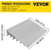 imageVEVOR Door Threshold Ramp 6quot Rise Door Ramp Aluminum Threshold Ramp for Doorways Rated 802 lbs Load Capacity Adjustable Entry Ramp for Wheelchairs Scooters and Power Chairs