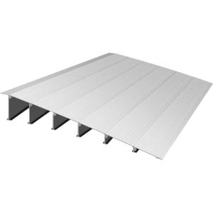 imageVEVOR Door Threshold Ramp 6quot Rise Door Ramp Aluminum Threshold Ramp for Doorways Rated 802 lbs Load Capacity Adjustable Entry Ramp for Wheelchairs Scooters and Power Chairs